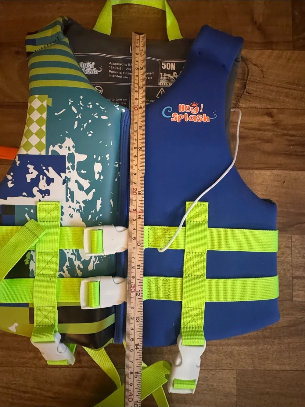 Hey Splash Kids Swimming Vest Buoyancy Aid Size L 6 to 9 Years